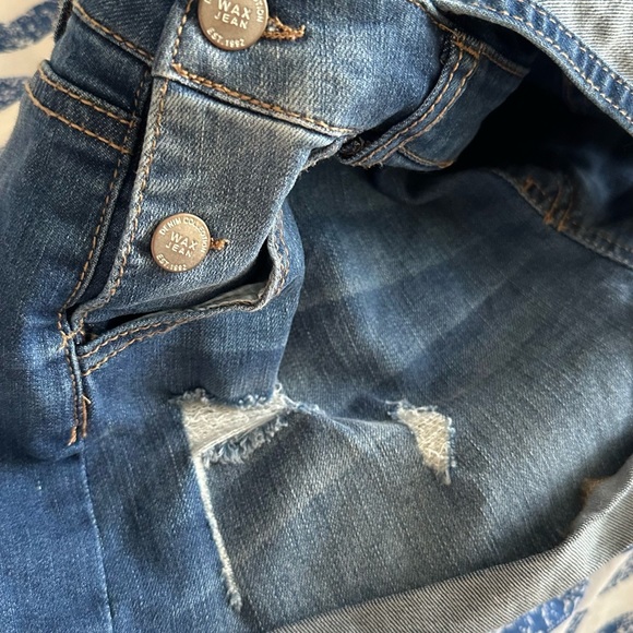 Size S WAX JEAN BRAND Overalls Shorts FALL transition Festival Country Concert - Picture 5 of 6